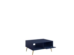 Home affaire Couchtisch »ROMILDA Kaffeetisch mit viel Stauraum, 87x66cm, modernes Design« Beistelltisch mit zusätzlichen Aufbewahrungsschränken, goldene Akzente