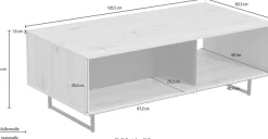 Home affaire Couchtisch »Sardinia« Breite ca. 120,5 cm