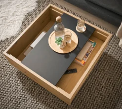 Home affaire Couchtisch »Soleto, Beistelltisch, Wohnzimmertisch, Sofatisch, Tisch« vielseitig einsetzbar, ausreichend Stauraum, variable Tischplatte