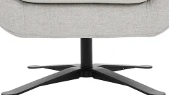 Home affaire Drehsessel »Stavre, Loungesessel mit Drehfunktion« in moderner Optik, mit elegantem Drehfuß