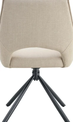 Home affaire Drehstuhl »BELLEVILLE, 2er Set, mit Metallgestell in matt schwarz« (Set) 2 Stk.in verschiedenen Farben, Belsatbarkeit pro Stuhl 120 kg, 360° drehbar