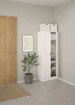 Home affaire Drehtürenschrank »Focus, Kleiderschrank, Stauraum« mit 2 Türen und 5 Einlegeböden, Breite 69 cm, Höhe 170 cm