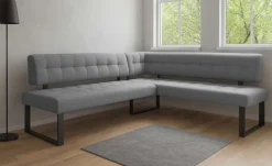 Home affaire Eckbankgruppe »Mia Essecke, Sitzgruppe, Eckbankgruppe, Küchenbankgruppe« Set, 4er, 4 tlg. Eckbank mit Wellenfederung; Tisch in Eiche massiv
