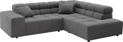 Home affaire Ecksofa »Ancona, Ecksofa,incl. Kopfteilverstellung, Breite 249 cm, L-Form« wahlweise elektrische Sitztiefenverstellung