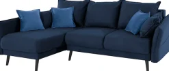 Home affaire Ecksofa »Asra L-Form, B: 240 cm« Schlaffunktion, Bettkasten, Taschen & 3 Zierkissen, Federkern