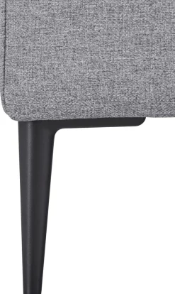 Home affaire Ecksofa »Aurora, L-Form, mit extra breiter Recamiere, 324 x 170 cm (BxT)« Designsofa mit tollem Sitzkomfort, extra hohe Metallfüße schwarz
