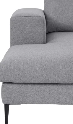 Home affaire Ecksofa »Aurora, L-Form, mit extra breiter Recamiere, 324 x 170 cm (BxT)« Designsofa mit tollem Sitzkomfort, extra hohe Metallfüße schwarz