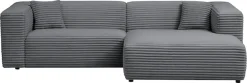 Home affaire Ecksofa »BAKELS, L-Form in Cord oder Boucle-Stoff, moderne Couch« wahlweise Recamiere rechts/links, bequemer Sitzkomfort