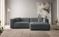 Home affaire Ecksofa »BAKELS, L-Form in Cord oder Boucle-Stoff, moderne Couch« wahlweise Recamiere rechts/links, bequemer Sitzkomfort