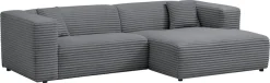 Home affaire Ecksofa »BAKELS, L-Form in Cord oder Boucle-Stoff, moderne Couch« wahlweise Recamiere rechts/links, bequemer Sitzkomfort