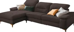 Home affaire Ecksofa »Basel L-Form« mit vollmotorischer Relaxfunktion und motorischer Recamiere