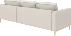 Home affaire Ecksofa »Booster, whlw. mit Schlaffunktion & Bettkasten, Fuß Buche lackiert« Recamiere beidseitig montierbar, L-Form, in Cord & Struktur, B: 232 cm