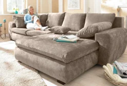 Home affaire Ecksofa »Cara Mia L-Form, B: 325 cm, XXL-Sofa mit 4 Zierkissen« optional Schlaffunktion & Bettkasten, Liegefl. 145x270 cm