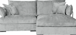 Home affaire Ecksofa »Casa XL L-Form, B: 190 cm« 4 Zierkissen, Mega-Sofa, in Cord oder Chenille-Struktur, Federkern