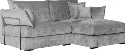 Home affaire Ecksofa »Casa XL L-Form, B: 190 cm« 4 Zierkissen, Mega-Sofa, in Cord oder Chenille-Struktur, Federkern