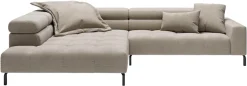 Home affaire Ecksofa »Claya, 311 cm breit, L-Form,inkl. Kopfteilverstellung« ohne elektrischen Sitzvorzug