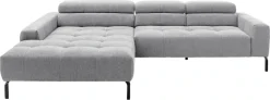 Home affaire Ecksofa »Claya Move, L-Form, Kopf- & Rückenverstellung, Breite 293 cm« Moderne Steppung, weicher Polsteraufbau & saugroboterfreundliche Höhe