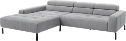 Home affaire Ecksofa »Claya Move, L-Form, Kopf- & Rückenverstellung, Breite 293 cm« Moderne Steppung, weicher Polsteraufbau & saugroboterfreundliche Höhe