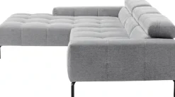 Home affaire Ecksofa »Claya Move, L-Form, Kopf- & Rückenverstellung, Breite 293 cm« Moderne Steppung, weicher Polsteraufbau & saugroboterfreundliche Höhe