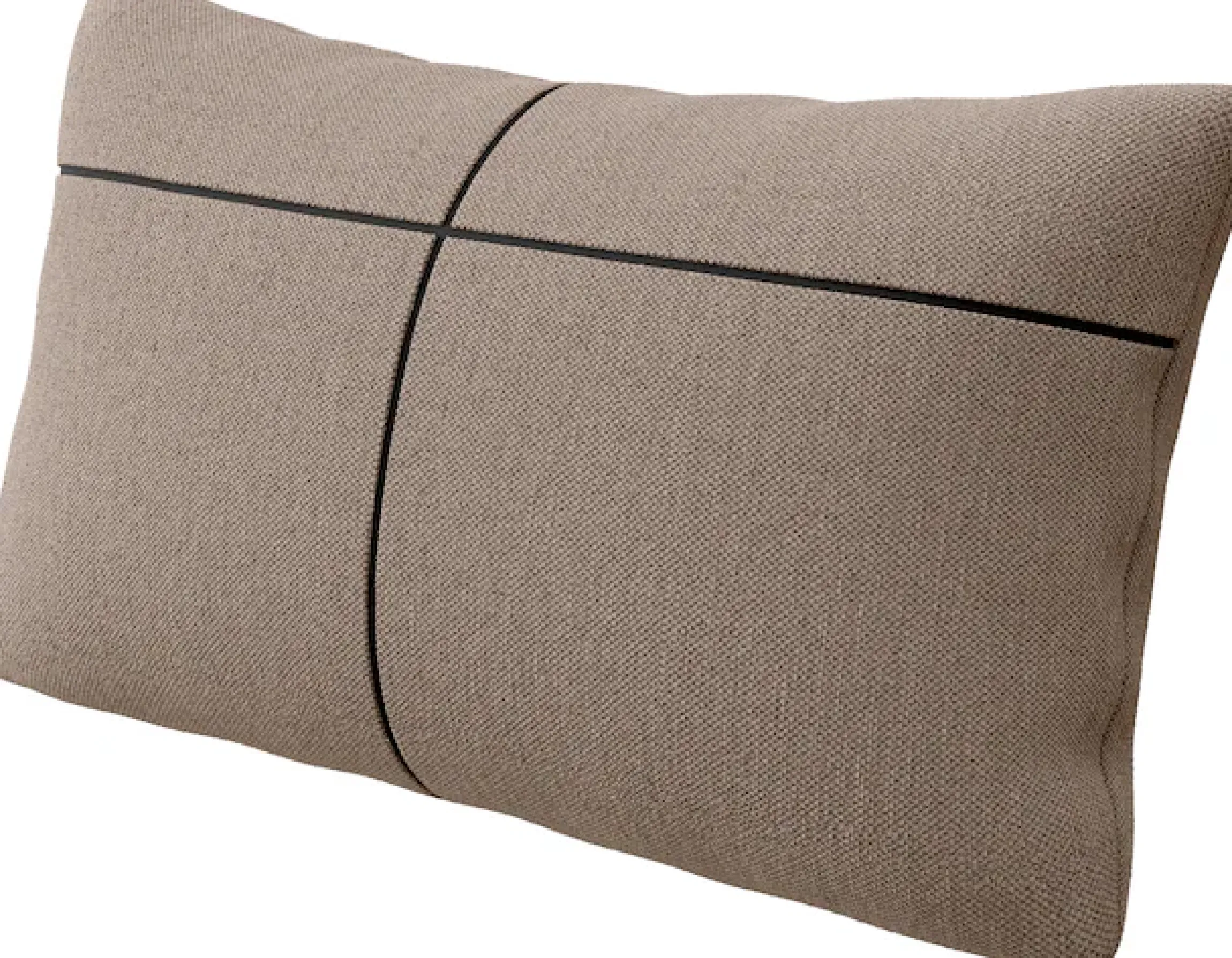 Home affaire Ecksofa »Cross, mit softem Sitz, L-Form, wendbare Zierkissen, Breite 284 cm« Couch mit vielen Kissen, stylische Kreuznaht, elegante Metallfüße