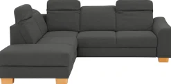 Home affaire Ecksofa »Dundee L-Form« wahlweise mit Kopfteilverstellung und zusätzlich mit Schlaffunktion