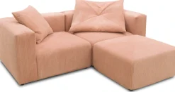 Home affaire Ecksofa »Gerrid L-Form« Cord, Modulsofa, bestehend aus 2 Eckelementen + 1 Hocker