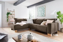 Home affaire Ecksofa »Hörnum bequemes Wohlfühlsofa, Federkern, Breite 281cm, L-Form« wahlweise mit motorischer Relaxfunktion, mit verstellbarer Kopfstütze