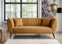 Home affaire Ecksofa »Lazio modern und bequem, schmale Armlehnen, tolle Detailverarbeitung« zwei verschiedene Fußfarben wählbar