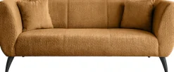 Home affaire Ecksofa »Lazio modern und bequem, schmale Armlehnen, tolle Detailverarbeitung« zwei verschiedene Fußfarben wählbar