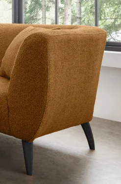 Home affaire Ecksofa »Lazio modern und bequem, schmale Armlehnen, tolle Detailverarbeitung« zwei verschiedene Fußfarben wählbar