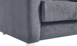Home affaire Ecksofa »Lazio modern und bequem, schmale Armlehnen, tolle Detailverarbeitung« mit 2 Einzelauszügen als Längsschläfer