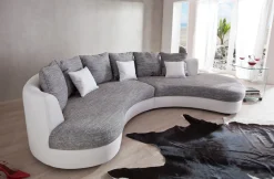 Home affaire Ecksofa »Lazio modern und bequem, schmale Armlehnen, tolle Detailverarbeitung« ergonomische Form