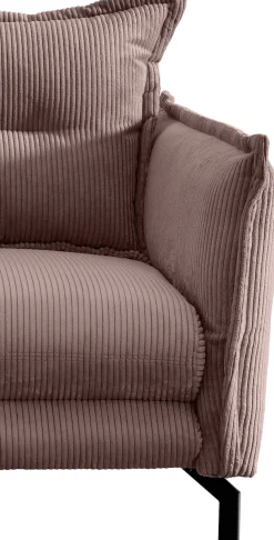 Home affaire Ecksofa »Lazio modern und bequem, schmale Armlehnen, tolle Detailverarbeitung« zwei verschiedene Fußfarben wählbar