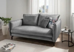 Home affaire Ecksofa »Lazio modern und bequem, schmale Armlehnen, tolle Detailverarbeitung« Armlehnen verstellbar