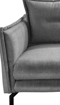 Home affaire Ecksofa »Lazio modern und bequem, schmale Armlehnen, tolle Detailverarbeitung« Armlehnen verstellbar