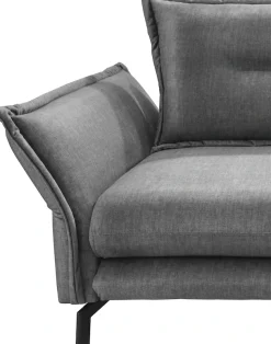 Home affaire Ecksofa »Lazio modern und bequem, schmale Armlehnen, tolle Detailverarbeitung« Armlehnen verstellbar