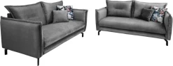 Home affaire Ecksofa »Lazio modern und bequem, schmale Armlehnen, tolle Detailverarbeitung« Armlehnen verstellbar