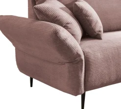 Home affaire Ecksofa »Lazio modern und bequem, schmale Armlehnen, tolle Detailverarbeitung« zwei verschiedene Fußfarben wählbar