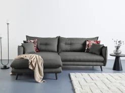 Home affaire Ecksofa »Lazio, 255 x 180 cm, modern und bequem« Struktur fein, L-Form, inkl. Rücken- und Zierkissen