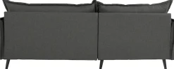 Home affaire Ecksofa »Lazio, 255 x 180 cm, modern und bequem« Struktur fein, L-Form, inkl. Rücken- und Zierkissen