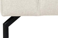 Home affaire Ecksofa »LORCAN mit Metallfüßen, Breite 275 cm, weiches Sitzgefühl« Metallfüße, Lederoptik, Struktur, Bouclé