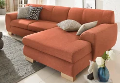 Home affaire Ecksofa »Nika L-Form« Polsterecke, Struktur fein oder Melrose/Struktur, mit Bettfunktion