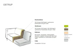 Home affaire Ecksofa »OSTRUP Rundsofa, L-Form, Naturtöne, Boucle oder Chenille« Breite 273 cm, organische Form mit sanften Rundungen