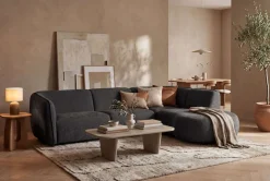 Home affaire Ecksofa »OSTRUP Rundsofa, L-Form, Naturtöne, Boucle oder Chenille« Breite 273 cm, organische Form mit sanften Rundungen