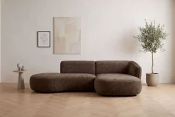Home affaire Ecksofa »OSTRUP Rundsofa, L-Form, Naturtöne, Boucle oder Chenille« Breite 278 cm, organische Form mit sanften Rundungen