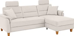 Home affaire Ecksofa »Palmera L-Form, B: 244 cm - OTTO. Verlässliche Qualität.« optional Schlaffunktion & Bettkasten, Federkern