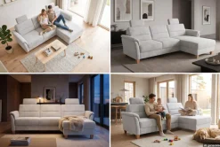 Home affaire Ecksofa »Palmera L-Form, B: 244 cm - OTTO. Verlässliche Qualität.« optional Schlaffunktion & Bettkasten, Federkern