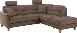 Home affaire Ecksofa »Palmera L-Form, B: 236 cm« optional Schlaffunktion & Bettkasten, Federkern