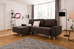 Home affaire Ecksofa »Samu L-Form« wahlweise mit Bettfunktion und Bettkasten
