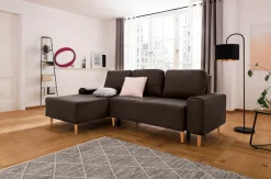 Home affaire Ecksofa »Samu L-Form« wahlweise mit Bettfunktion und Bettkasten